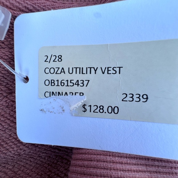 NEW FREE PEOPLE MAUVE/CINNARER Sleeveless Button-Up UTILITY Vest  size 2/28 - Picture 6 of 10